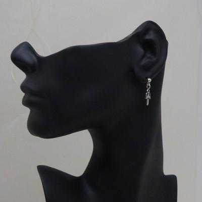 片耳用・1個売り】クロムハーツ Chrome Hearts イアリング ドロップ スタック ダガー EARRING DROP STACK DAGGER