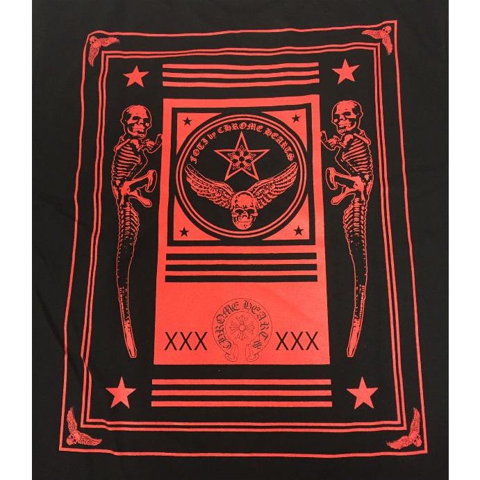 クロムハーツ Chrome Hearts Tシャツ Mens SS CREW F19-1C Black メンズ 半袖 Tシャツ ブラック (L)