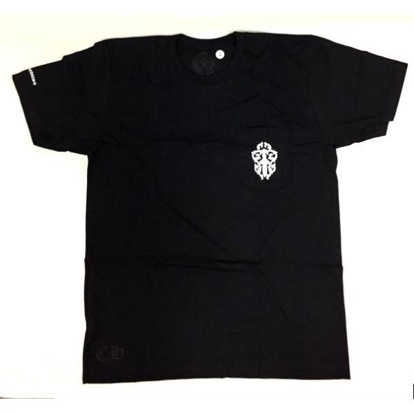 クロムハーツ Chrome Hearts Tシャツ Mens SS CREW C18-2B Black メンズ 半袖 Tシャツ ブラック (L)