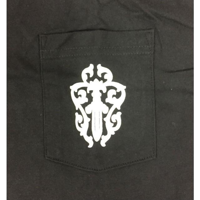 クロムハーツ Chrome Hearts Tシャツ Mens SS CREW C18-2B Black メンズ 半袖 Tシャツ ブラック (L)