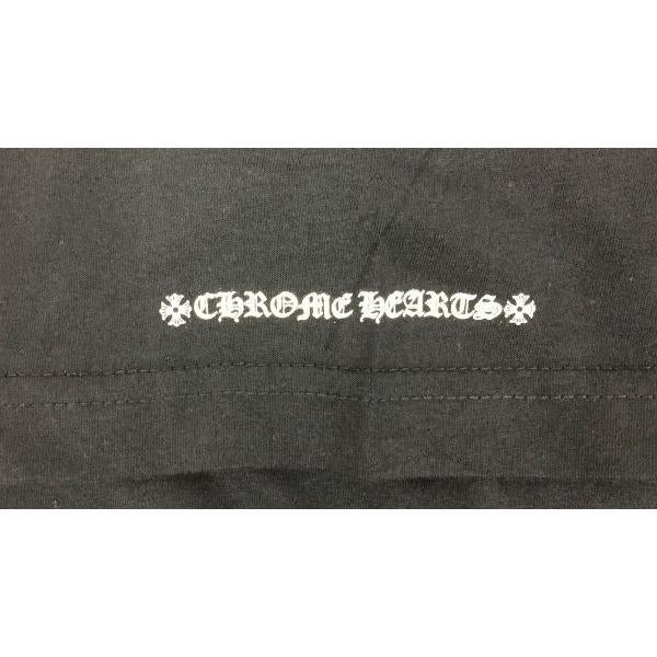クロムハーツ Chrome Hearts Tシャツ Mens SS CREW C18-2B Black メンズ 半袖 Tシャツ ブラック (L)