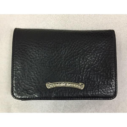 クロムハーツ  Chrome Hearts  財布 ウォレット ジョーイ スクロールレーベル ヘビーレザー ウォレット (ブラック)