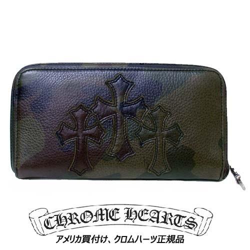クロムハーツ ● Chrome Hearts 長財布 REC F ZIP2 3セメタリータンクカモフラージュ ウォレット