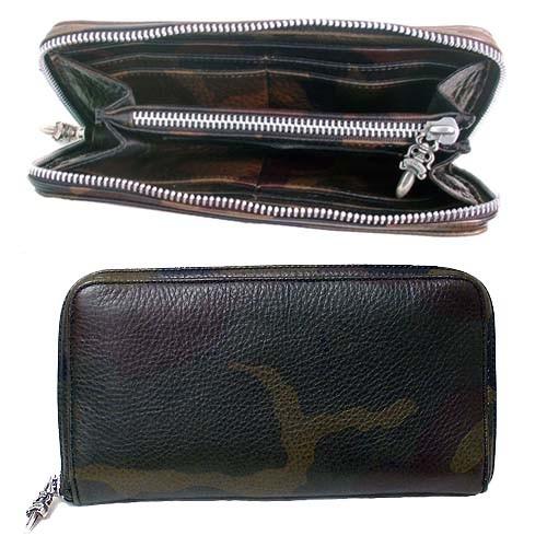 クロムハーツ ● Chrome Hearts 長財布 REC F ZIP2 3セメタリータンクカモフラージュ ウォレット