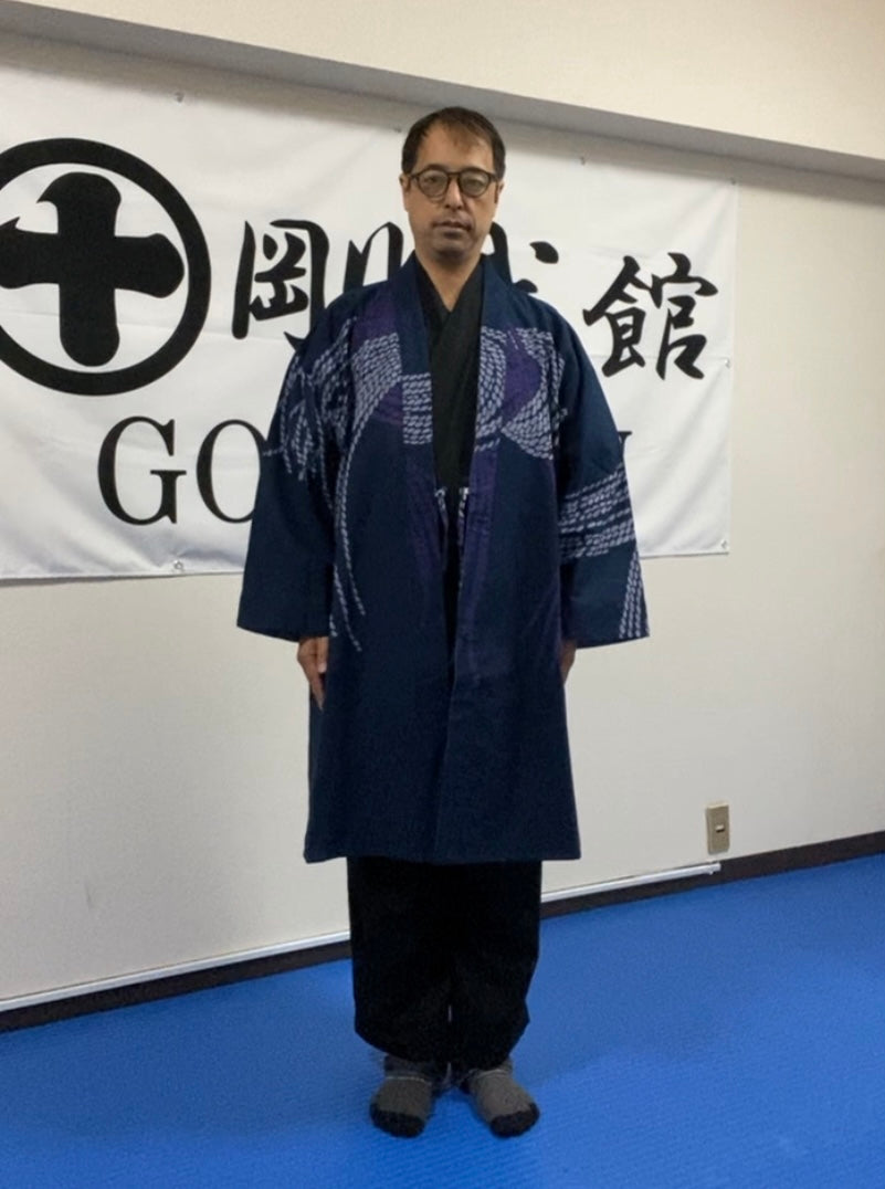 祭・羽織コート(ライトミディアム厚)縄