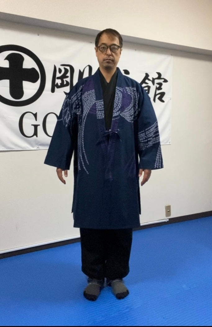 祭・羽織コート(ライトミディアム厚)縄