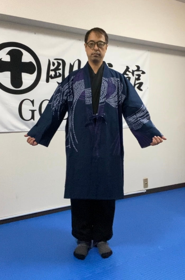 祭・羽織コート(ライトミディアム厚)縄