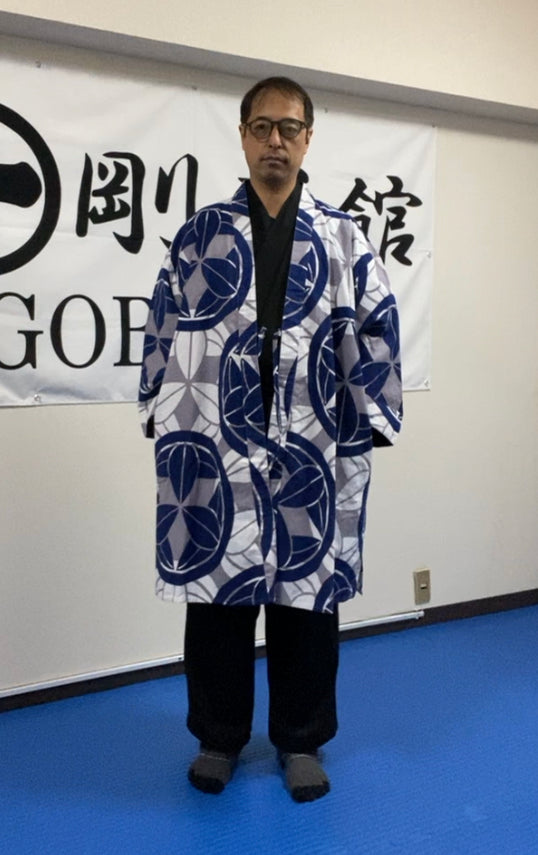 祭・羽織コート(ライトミディアム厚)笹紋
