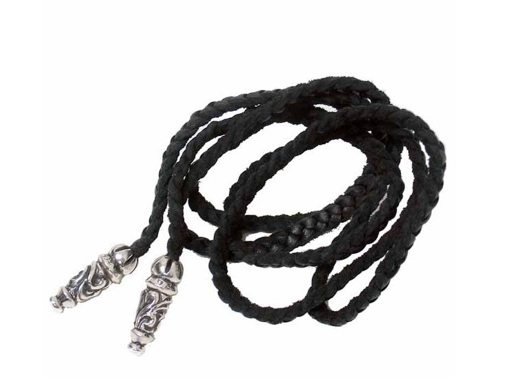 Chrome Hearts クロムハーツ レザーブレイドラージスクロール So Leather Braid Large Scroll