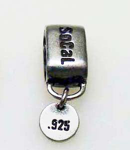 SoCaL925 ソーカル925  ハンドメイド・アメリカン・シルバー ブレスレット用 チャーム キャリアー B2