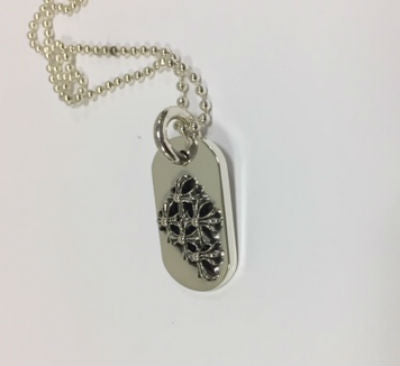 Chrome Hearts クロムハーツ ドッグタグ スモール レイズドセメタリー Raised Cemetary Cross Dog Tag