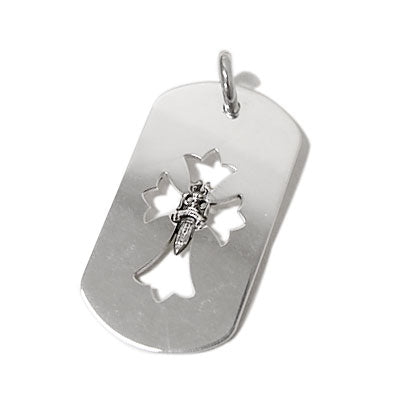 Chrome Hearts クロムハーツ ドッグタグ クロスダガー LA Dogtag CH Cross