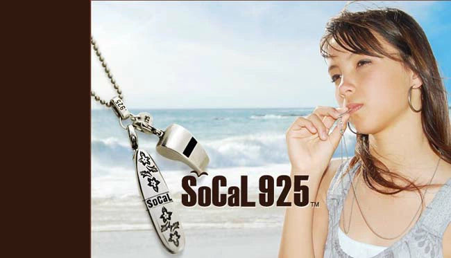 SoCaL925 ソーカル925  ハンドメイド・アメリカン・シルバー ホイッスルジュエリー ミニホイッスルチャーム MH1