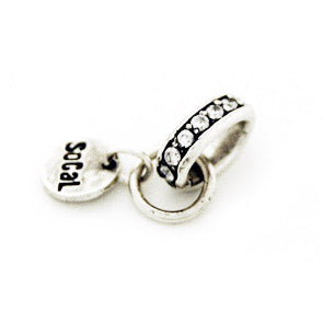 SoCaL925 ソーカル925  ハンドメイド・アメリカン・シルバー ネックレス用 チャーム キャリアー B1 with ダイヤモンド