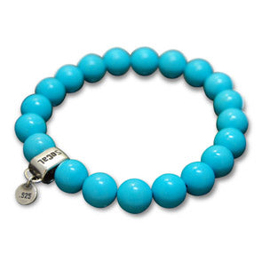 SoCaL925   ソーカル925  パワーストーン ブレスレット ターコイズ with キャリアー B2