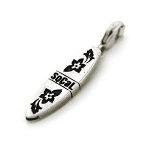SoCaL925 ソーカル925  ハンドメイド・アメリカン・シルバー ホイッスルジュエリー サーフボードチャーム SB6
