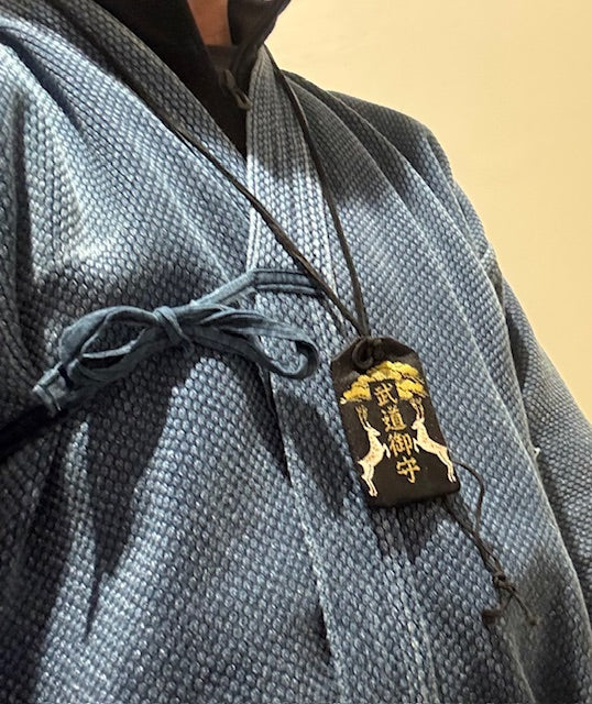 東国三社お守りネックレス＆誕生石パワーストーン　黒