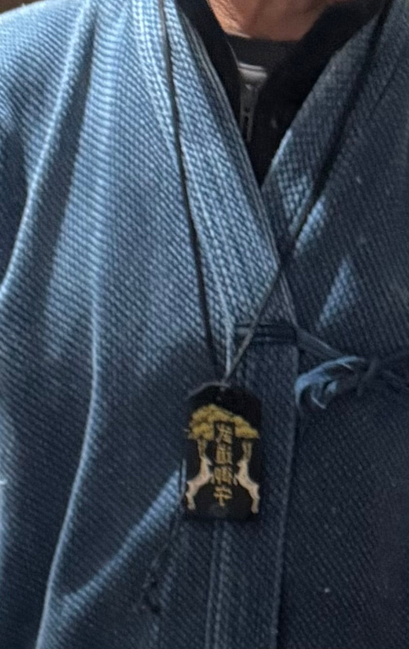 東国三社お守りネックレス＆誕生石パワーストーン　黒