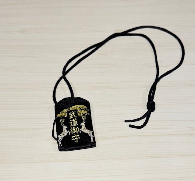 東国三社お守りネックレス＆誕生石パワーストーン　黒