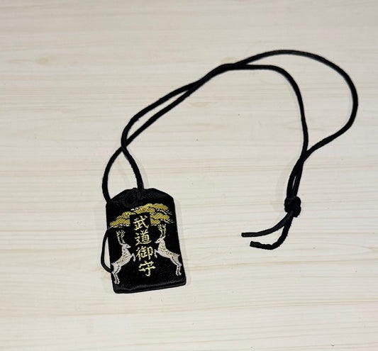 東国三社お守りネックレス＆誕生石パワーストーン　黒