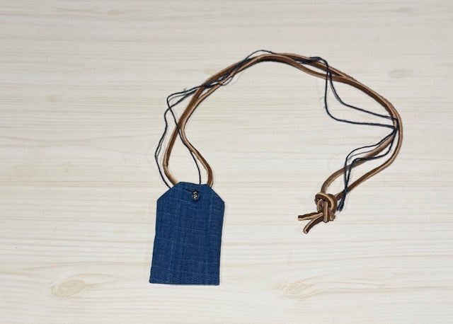 御糸織りお守りネックレス＆誕生石パワーストーン　