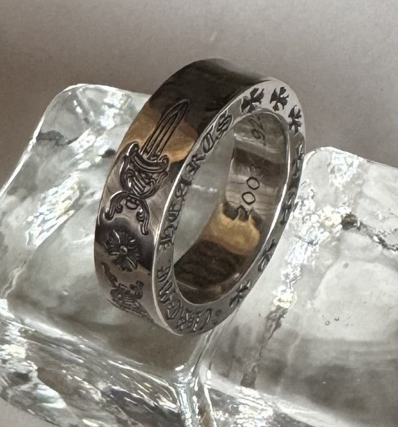 新品　Chrome Hearts クロムハーツ　6ｍｍ　スペーサーリング　サイズUS 5