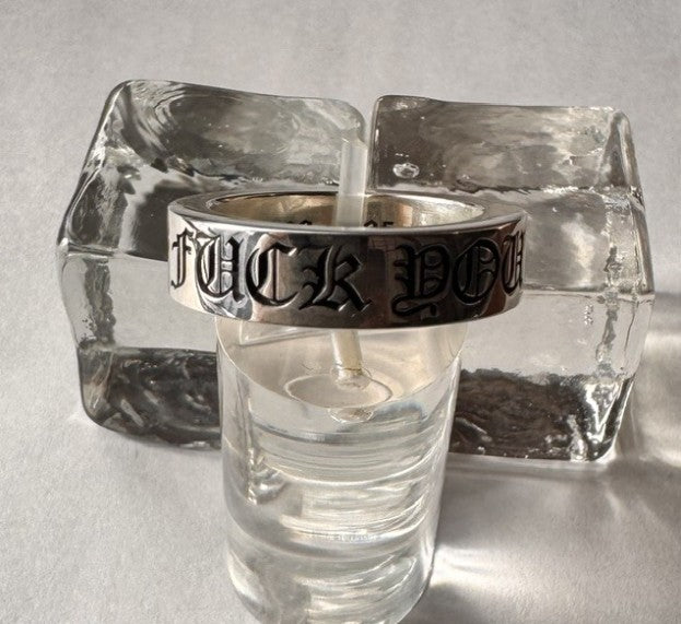 新品　クロムハーツ Chrome Heart　6ｍｍ　スペーサーリング　ファックユー Fuck you 6mm Spacer Ring　サイズUS 7.5