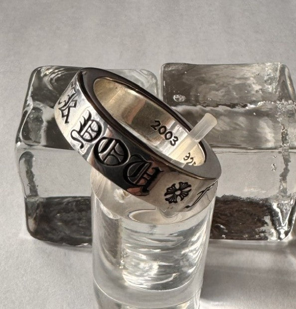 新品　クロムハーツ Chrome Heart　6ｍｍ　スペーサーリング　ファックユー Fuck you 6mm Spacer Ring　サイズUS 7.5