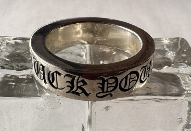 新品　クロムハーツ Chrome Heart　6ｍｍ　スペーサーリング　ファックユー Fuck you 6mm Spacer Ring　サイズUS 7.5