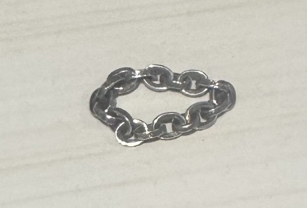 新品　Chrome Hearts　クロムハーツ ペーパーチェーンリング　17リングス（USサイズ５）