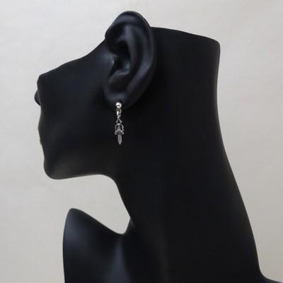 片耳用・1個売り】● クロムハーツ Chrome Hearts イアリング　ドロップ　スタック　ダガー　EARRING DROP STACK DAGGER