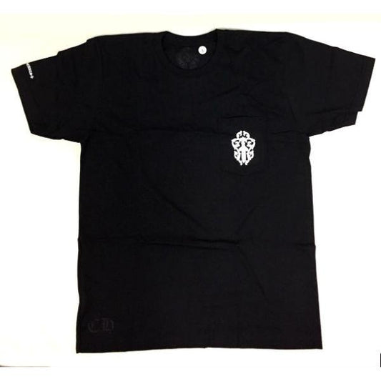 クロムハーツ ★ Chrome Hearts Tシャツ Mens SS CREW C18-2B Black メンズ 半袖 Tシャツ ブラック (L)