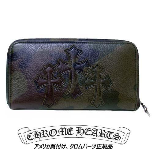 クロムハーツ ★　Chrome Hearts 長財布 REC F ZIP2 3セメタリータンクカモフラージュ ウォレット