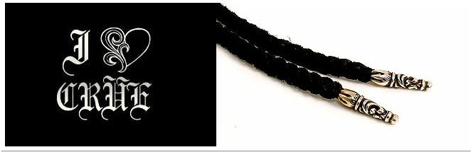 Chrome Hearts　クロムハーツ ペンダント ●　レザーブレイドタイニースクロール Leather Braid Tiny Scroll