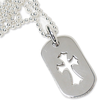 Chrome Hearts　クロムハーツ ネックレス ドッグタグ スモール　カットアウトクロス Dog Tag Small Cut Cross