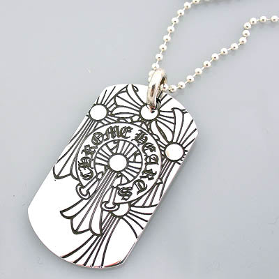 Chrome Hearts　クロムハーツ ドッグタグ ゴットブレスザワールド God Bless The World Dog Tag